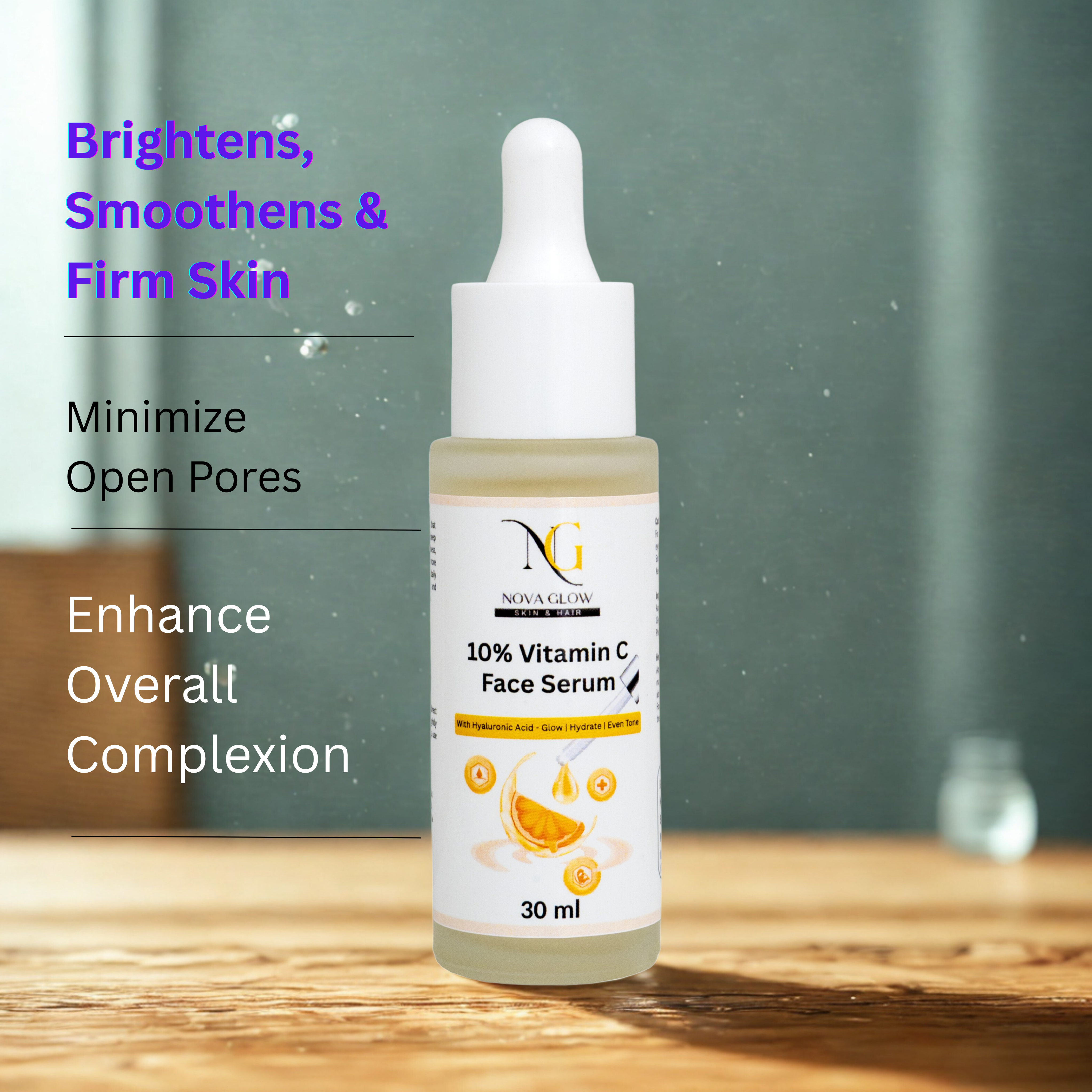 10% Vitamin C Face Serum with Hyaluronic Acid 30ml